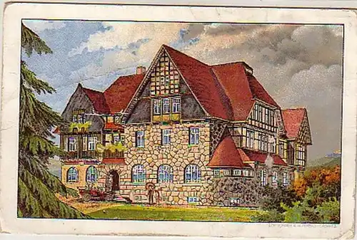 02363 Ak Kurhaus "Wettin" Hermsdorf im Erzgeb. um 1920