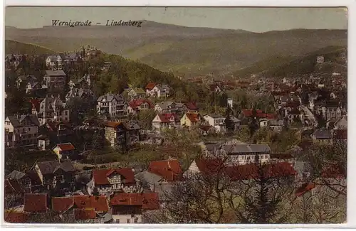 02349 Ak Wernigerode Lindenberg Vue totale 1926