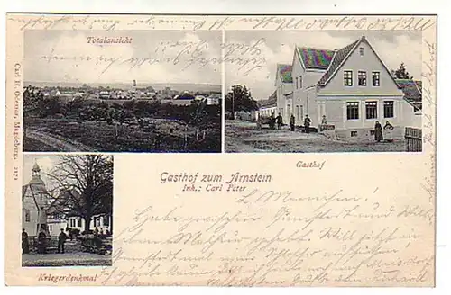 02341 Ak Gasthof zu Arnstein Olvenstedt 1903