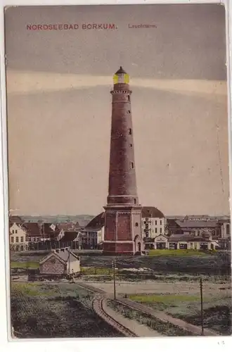 02333 Ak Nordseebad Borkum Leuchtturm 1909