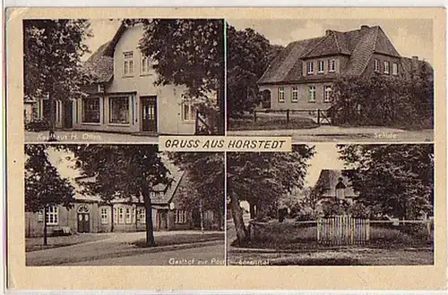 02315 Ak Gruss aus Horstedt Gasthaus usw. 1954