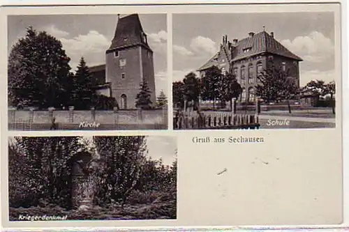 02275 Mehrbild Ak Gruß aus Seehausen um 1940