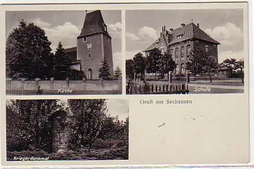 02275 Multi-image Ak Salutation de Seehausen vers 1940