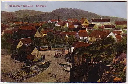 02241 Ak Hohburger Schweiz Gasthof Collmen 1916