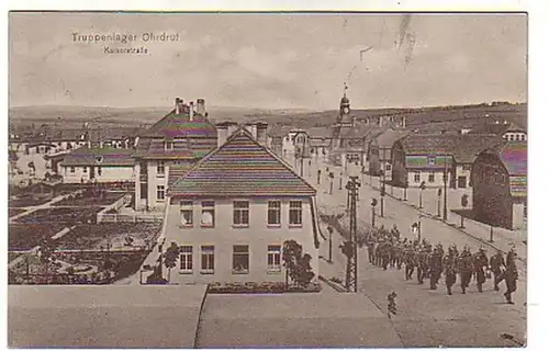 02233 Ak Truppenlager Ohrdruf Kaiserstrasse 1915