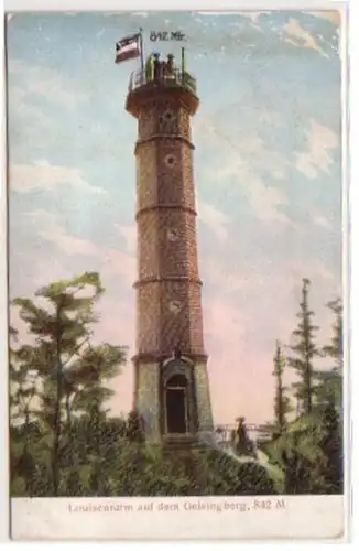 02117 Prage Ak Louisenturm sur le Geisingberg 1906