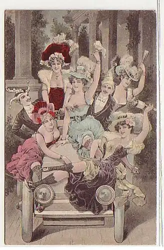 02183 Ak Erotic Carnavalsmotiv ? 1910