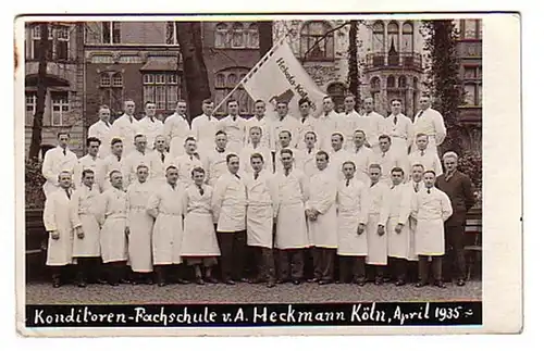 02167 Ak Conditeurs école technique Heckmann Cologne 1935