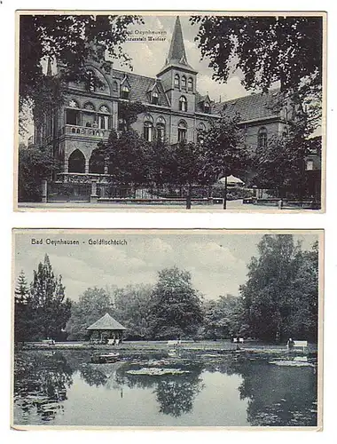 02162/2 Ak Bad Oeynhausen Kuranstalt Weidner, etc. 1933