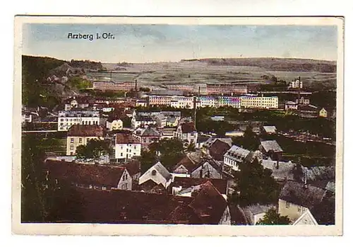 0216 Ak Arzberg en Haute-Franconie Vue totale 1909