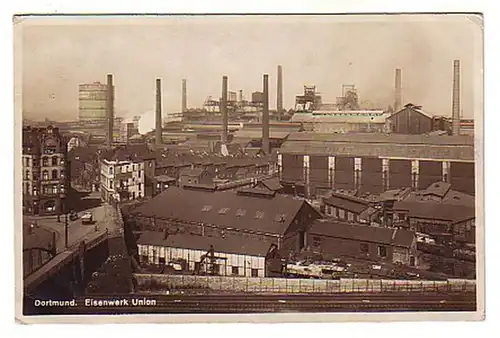 0215 Ak Dortmund Eisenwerk Union 1928