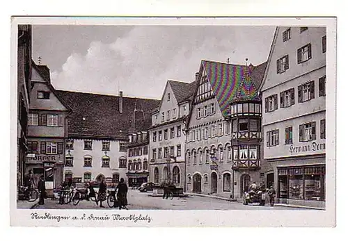02149 Ak Riedlingen au Danube Hotel Mohren vers 1935