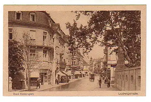 02146 Ak Bad Kissingen Ludwigstrasse um 1930