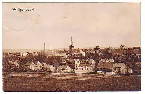 02135 Ak Wittgensdorf Totalansicht 1910