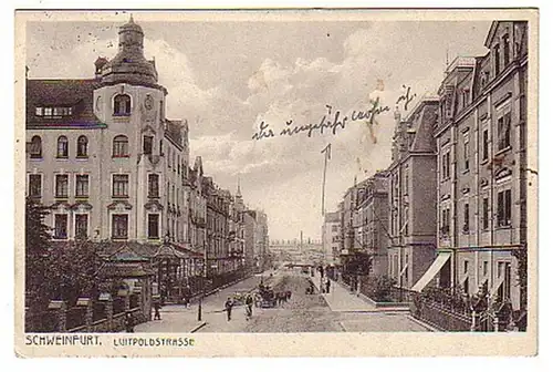 02132 Ak Schweinfurt Luitpoldstrasse 1931