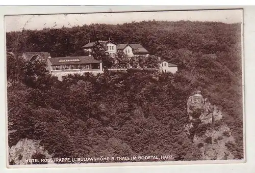 02122 Ak Hotel Rosstrappe près de Thale dans la vallée de Bodetal 1929