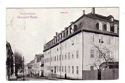 02120 Ak Sommerfrische Ebersdorf Reuss Pensionat 1910