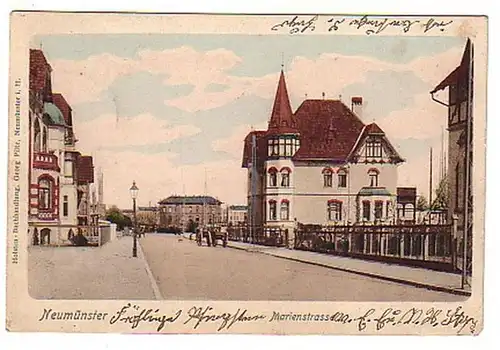 02118 Ak Neumünster Marienstrasse 1903