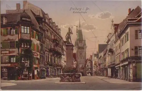 02099 Ak Fribourg Kaiserstrasse Pharmacie vers 1910