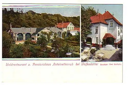 02097 Ak Waldrestaurant bei Wolfenbüttel um 1910