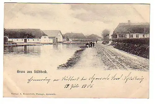 02093 Ak Gruss aus Stübeck Dorfansicht 1906