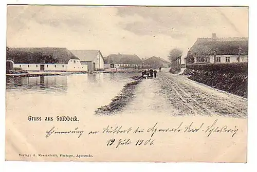 02093 Ak Gruss de Stübeck Vue du village 1906