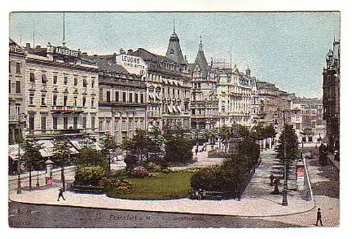 02086 Ak Frankfurt am Main Goetheplatz 1909