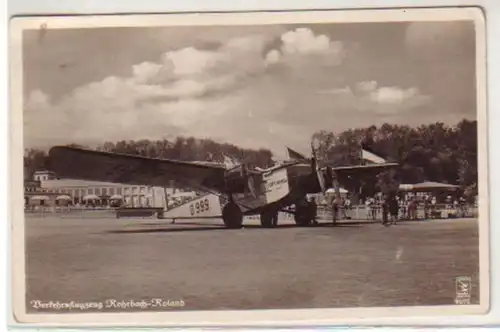 02083 Ak Verkehrsflugzeug Rohrbach Roland um 1935