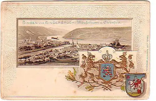 02080 Pass Partout Ak Bingen et Bingerbrück 1901