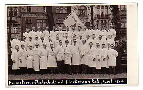 02069 Ak Konditoren Fachschule Heckmann in Köln 1935