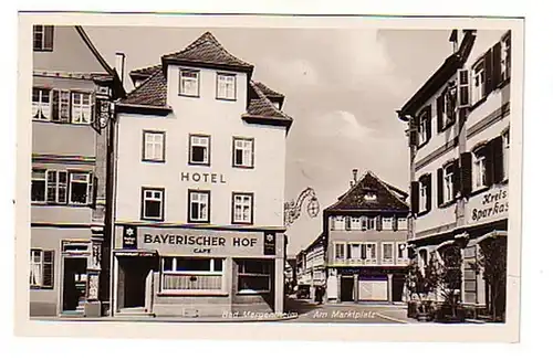 02064 Ak Bad Mergentheim Hotel Bayerischer Hof um 1940