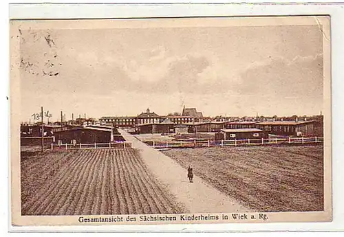 02053 Ak sächsisches Kinderheim in Wiek auf Rügen 1926