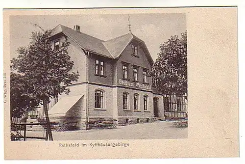 01253 Ak Rathsfeld dans Kyffhausengebirge Hostal 1910