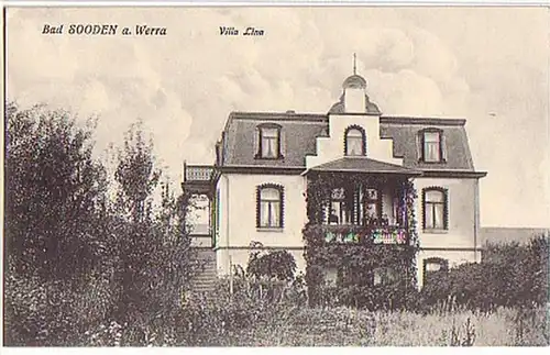 01250 Ak Bad Souden a. Werra Villa Lina vers 1920