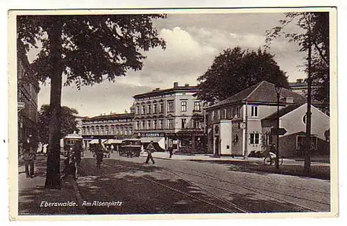 01249 schöne Ak Eberswalde Am Alsenplatz 1938