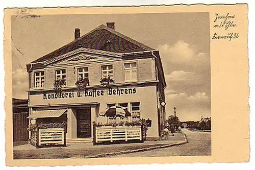 01248 AkJerichow a.d. Elbe Konditorei u. Kaffee 1938