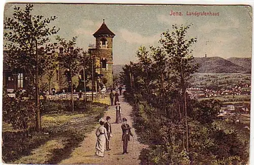 01228 Ak Jena Landgrafenhaus um 1910