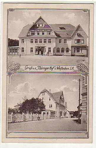 01226 Ak Gruss aus Weißenborn S.A. Gasthaus 1919