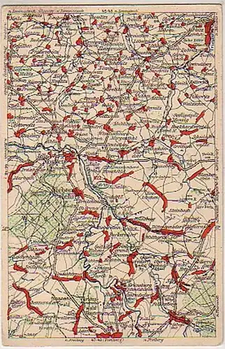 01117 Carte Ak Nossen, Septenlehn, Mohorn, etc.1930