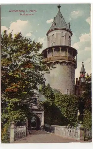 01196 Ak Wiesenburg i. Mark Schlossturm vers 1920
