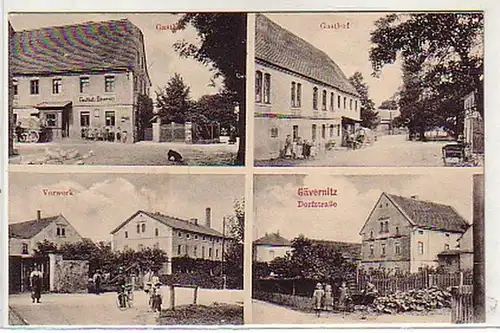 01193 Ak Gävernitz Gasthof, Vorwerk, Dorfstrasse 1915