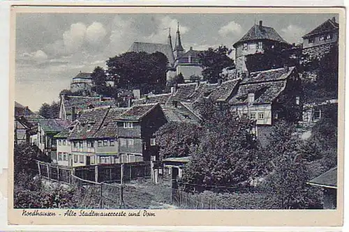 01189 Ak Nordhausen alte Stadtmauerreste um 1920