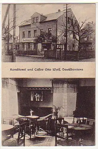 01188 Ak Konditorei und Cafe Deutschenbora um 1910
