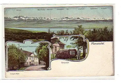 01111 Ak Schweiz Gasthaus Pfannenstiel um 1900
