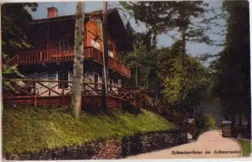 01107 Ak Schweizerhaus im Schwarzatal 1922