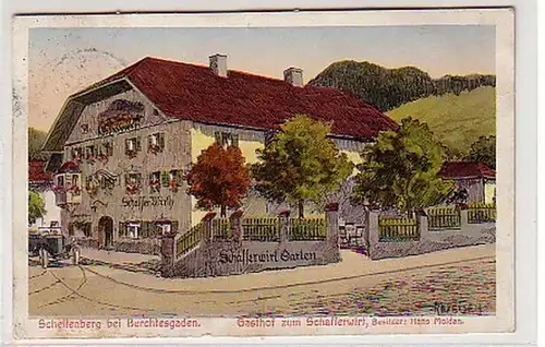 01106 Ak Schellenberg bei Berchtesgaden Gasthof 1934