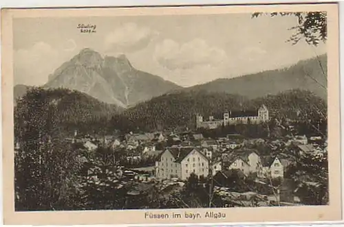 01102 Ak Füssen im Bayrischen Allgäu um 1930