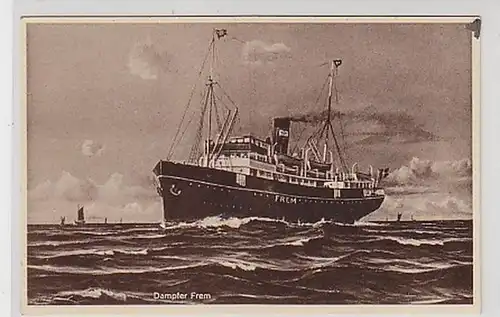 01075 Ak Motorschiff Dampfer Frem 1936