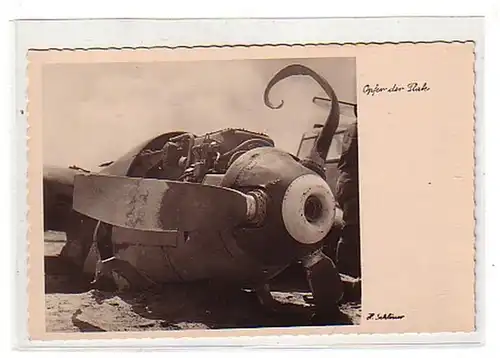 01063 Photo campagne Afrique Eruption d'avion vers 1942