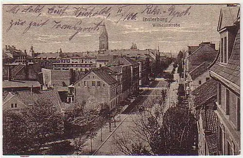 01051 Ak Insterburg Prusse orientale Wilhelmstraße 1917